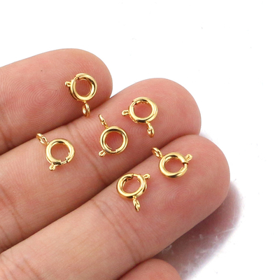 18K Prata Revestida Prata de Primavera Clamps DIY de mão Acessórios 925 Jóias de Prata Sterling