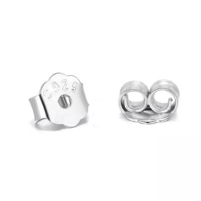 Acessórios de bricolage de borboleta para brincos 925 Sterling Silver