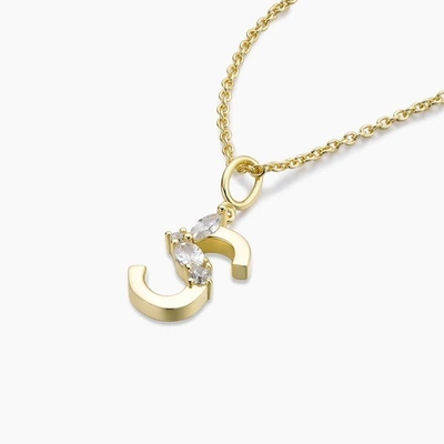Pendientes de cartas CZ de prata esterlina 925 em ouro placado simplesmente 18K para jóias de moda