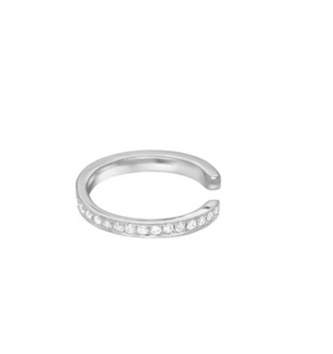 Rainbow Classic Feminino Pave Setting Cubic Zircon 925 Sterling Prata Orelha Mancha Joias