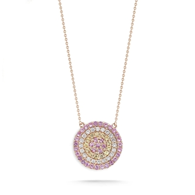 Colar azul e branco CZ Círculo em forma de prata esterlina 925 para olhar impressionante meninas