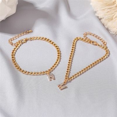 Personalizado 18K ouro revestido moda latão cubano Link Chain pulseira de tênis para mulheres