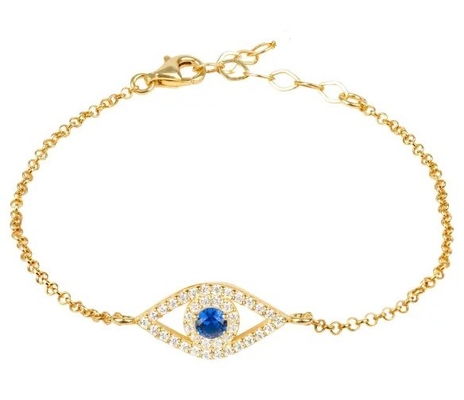 Rosa Ouro Prateado Branco Azul CZ Olho 925 Prata Esterlina