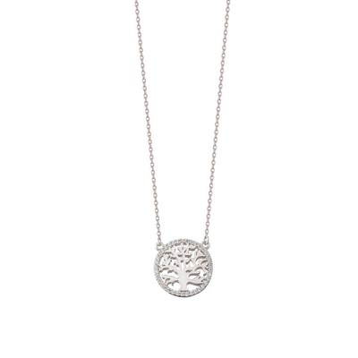 Festa Ocasião 18K ouro Revestido Sterling prata Árvore da Vida Pendente Colar para Mulheres