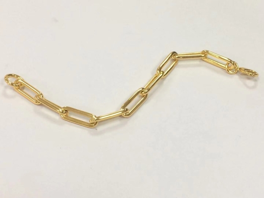 Pulseira de latão mais espessa Cadeia de ouro 18K para homens e mulheres em vários comprimentos por Karen