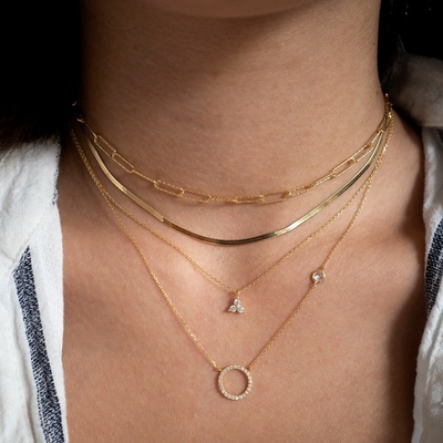 S925 Prata Revestida de Ouro Pendente CZ Colar para Mulheres 925 Prata Sterling