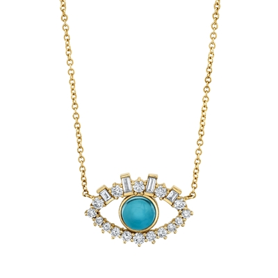 Baguete 18K Revestido de Ouro Zircão cúbico 925 Sterling Silver Negócio de Olho Mau Feminino
