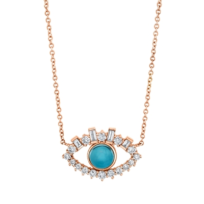 Baguete 18K Revestido de Ouro Zircão cúbico 925 Sterling Silver Negócio de Olho Mau Feminino