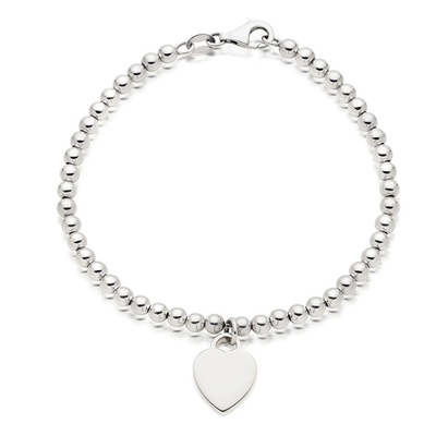 Bracelete de forma de coração e árvore charm com contas 925 de prata esterlina para pulseiras femininas