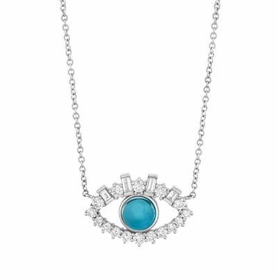 Baguete 18K Revestido de Ouro Zircão cúbico 925 Sterling Silver Negócio de Olho Mau Feminino