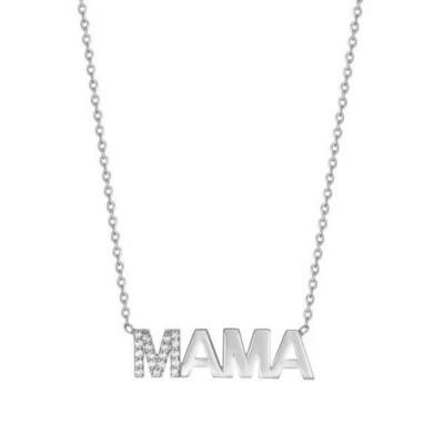 Noivado 2022 MAMA Única 18K Ouro Venda por atacado Dia das Mães Regalos 925 Sterling Prata Colar de jóias