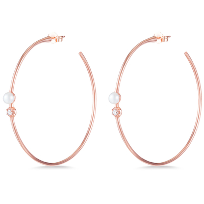 Brinquedos com ganchos de prata de 925 Sterling 4 mm-4,5 mm Brinquedos com pérolas de água doce