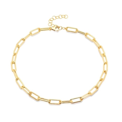 Cadeia de ouro 18K para homens e mulheres colares de aço inoxidável de moda espessa
