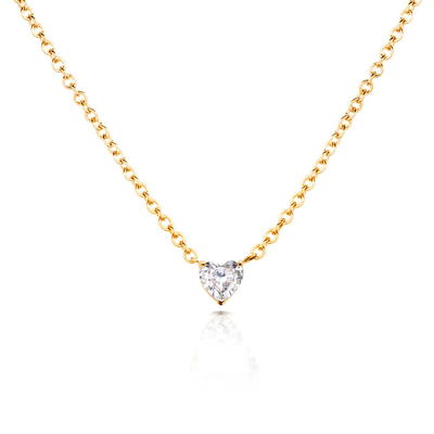 Colar de mulheres de 18K de zircão cúbico