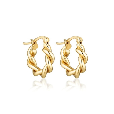 15mm Torcido Chunky Hoop Hollow Feminino Fashion Brincos Joias