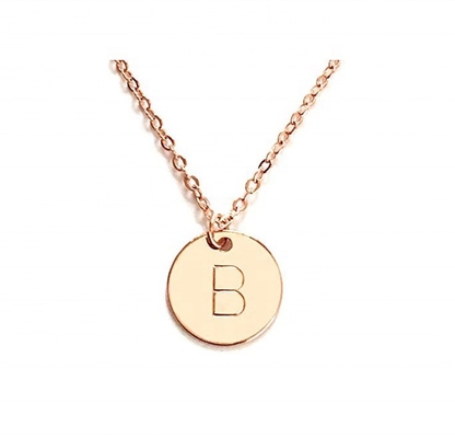10mm Disc Pendente Inicial de Aço Inoxidável 45CM + 5CM Pendente de Aço Inoxidável Necklace