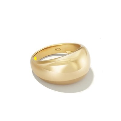 Anel de Domo de Prata 925 Sterling