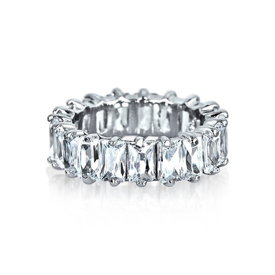 Anel de casamento CZ Infinity 925 de prata