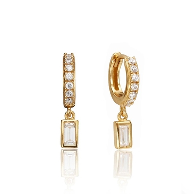 Brincos de ouro 925 Sterling Silver Dangle para aniversário, noivado