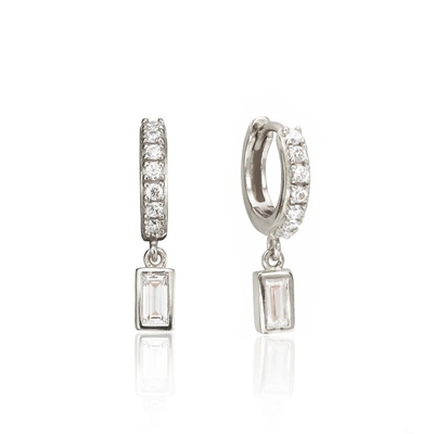 Brincos de ouro 925 Sterling Silver Dangle para aniversário, noivado