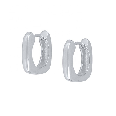 Brinquedos de ouro real 18K Huggie Sterling Prata 925 jóias para mulheres meninas