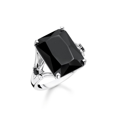 Anel de noivado feminino de prata 925 com design de ponta
