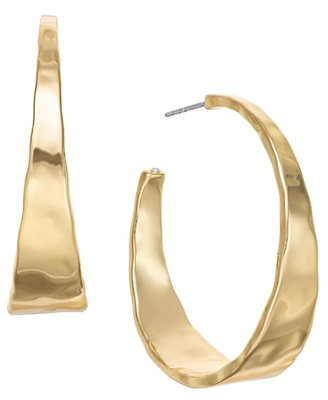 ODM liga de cobre Medium Hoop brincos 14k Gold Hoop brincos Medium
