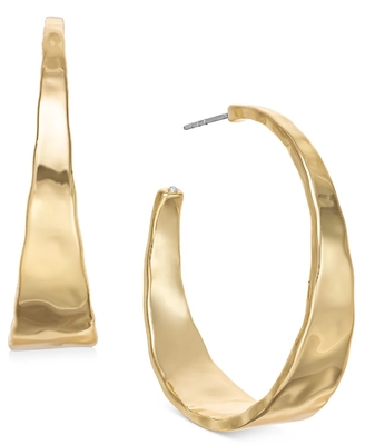 ODM liga de cobre Medium Hoop brincos 14k Gold Hoop brincos Medium