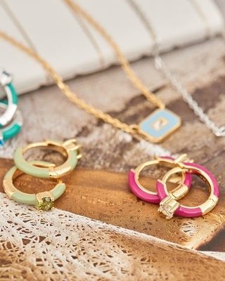 Neon Turquesa Esmaltado Micro Pave CZ Doces Mulheres Coloridas Brincos Eco-Amigável Sim