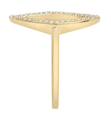 Anúncio de noivado Branco CZ Rombo Anel Ouro 925 Esterlina Prata Joias para Mulheres