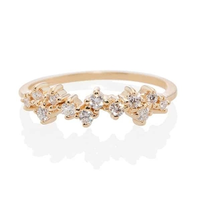 925 Sterling Silver Jewelry Prong Setting Mini Clear CZ Band Rings para Mulheres Sterling