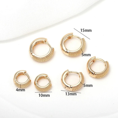 Eco Friendly 18K Gold Plated Multi Small Dot Beads Hoop Earrings For Women Meninas 2021