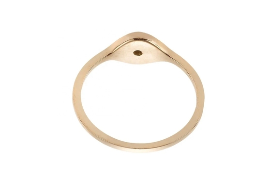 925 Sterling Silver Evil Eye Diamond Band Ring com Plating de Prata em estilo clássico