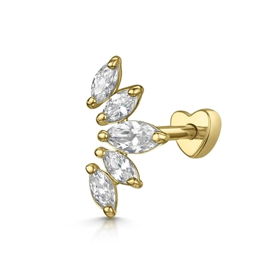 Brinquedos de Ródio de ouro branco CZ para mulheres estilo de uso diário