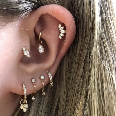 Brinquedos de Ródio de ouro branco CZ para mulheres estilo de uso diário