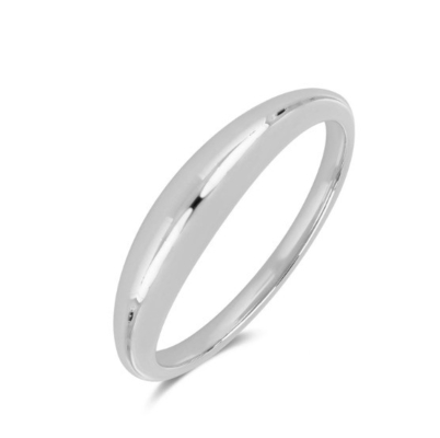 Flat 18K ouro Revestido Boho 925 Sterling prata empilhando anéis femininos