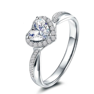 Coração Delicado Anéis de Ervas daninhas 925 Jóias de Prata Sterling para Mulheres Acessórios de Moda
