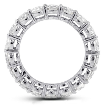 925 Sterling Silver 4mm CZ Eternity Band Anel Eco-Friendly Sim Revestimento Ouro Rosa