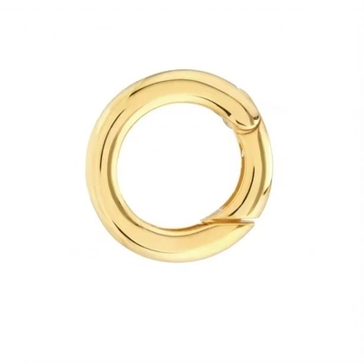 14K Revestido de ouro redondo Charm Enhancer Connector Necklace Jewelry Type Pendentes ou Charms Usar