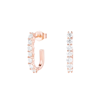 Trendy 925 Sterling Silver 14k Gold Trendy Bend Stud Earrings para Mulheres Meninas Joias