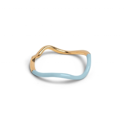 925 Sterling Silver 18k Gold Pink Enamel Band Rings Para Mulheres Meninas