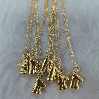 Vênus Feminilidade 18K de ouro revestido 925 Sterling Silver Enchido Pendente Necklace Para a festa