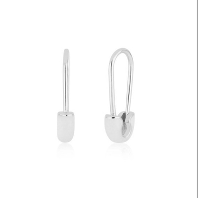 925 Prata Sterling Pincel de Moda Feminina Brincos de Pincel Adornados com acabamento de gotejamento de esmalte azul