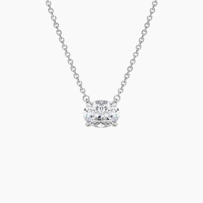 Oval Cut 5A Branco Cubico Zirconia Brilhante Pendente de Pedras preciosas Colares para Mulheres Joias Clássicas