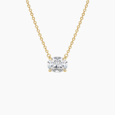 Oval Cut 5A Branco Cubico Zirconia Brilhante Pendente de Pedras preciosas Colares para Mulheres Joias Clássicas