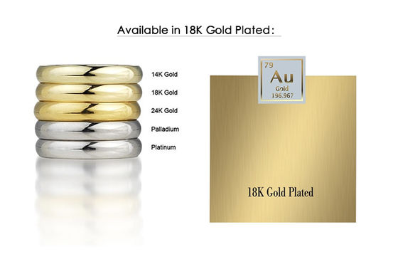 Pirâmide de ouro 18K 925 prata esterlina Double Huggies brincos Chunky Joias à prova d'água