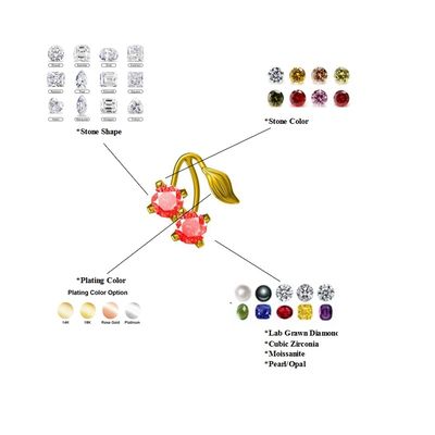 925 Sterling Silver 18K Gold Plated Butterfly Stud Earrings 1,5g