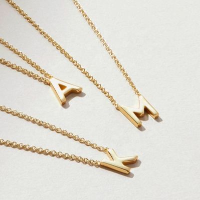 Dainty Custom Name Necklace in 925 Sterling Silver with Initial Letter Pendant - Fine Jewelry for Women