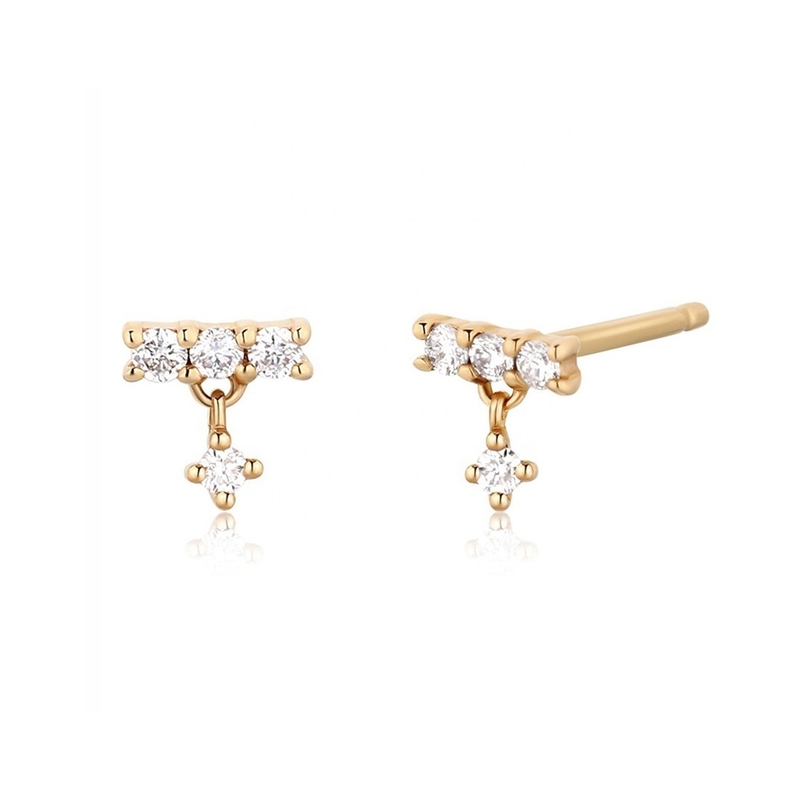 Brincos Minimalistas 2022 de ouro para mulheres em 925 Sterling Silver personalizados