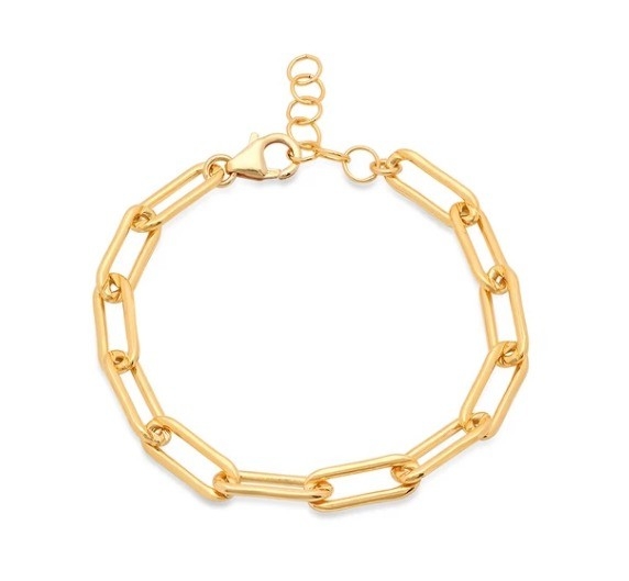 Pulseira de latão mais espessa Cadeia de ouro 18K para homens e mulheres em vários comprimentos por Karen